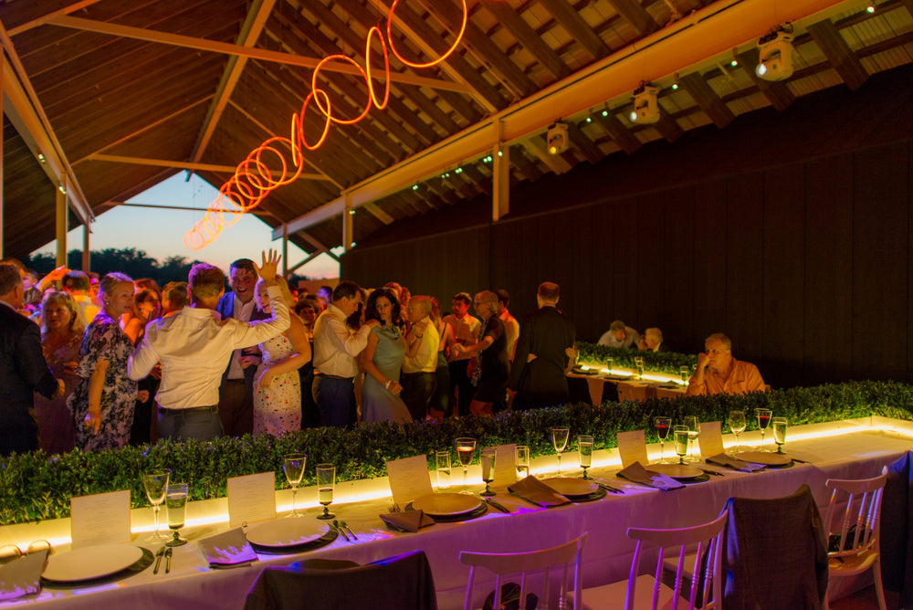 Neon Lights Event Floral Design